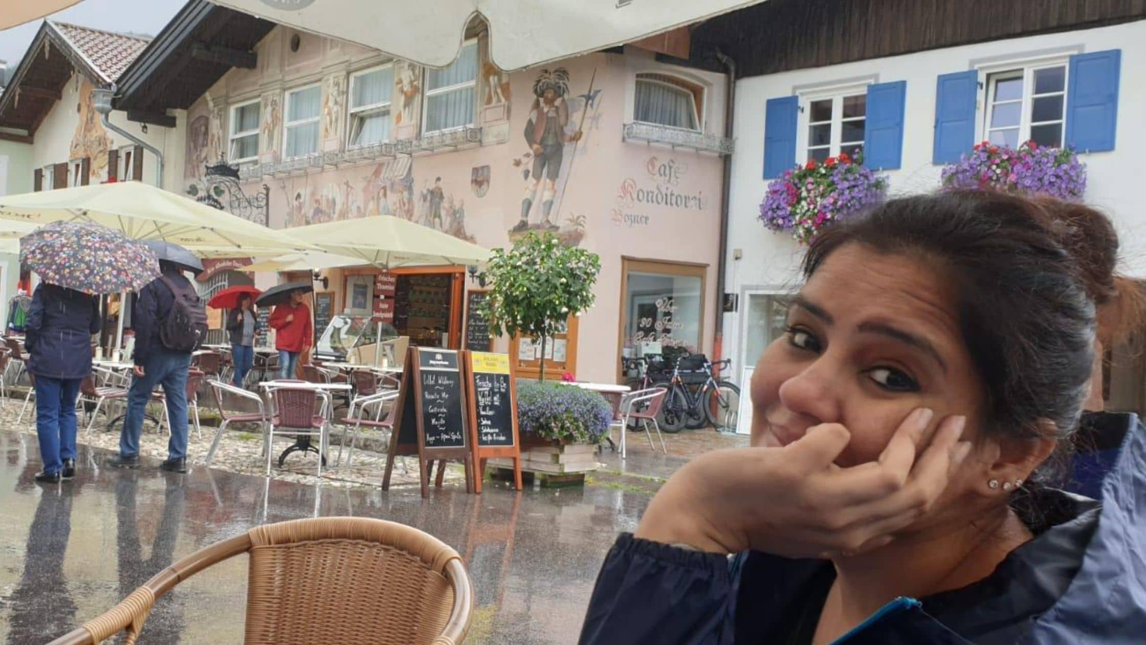 Meghna awaits her cup of coffee